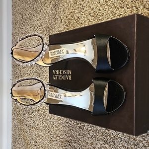 Badgley Mischka Geranium Black heels